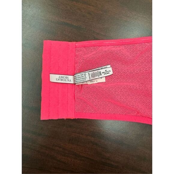 NWT Victoria’s Secret Hot Pink Dream Angels Bustier Strapless Bralette Medium - Picture 6 of 7